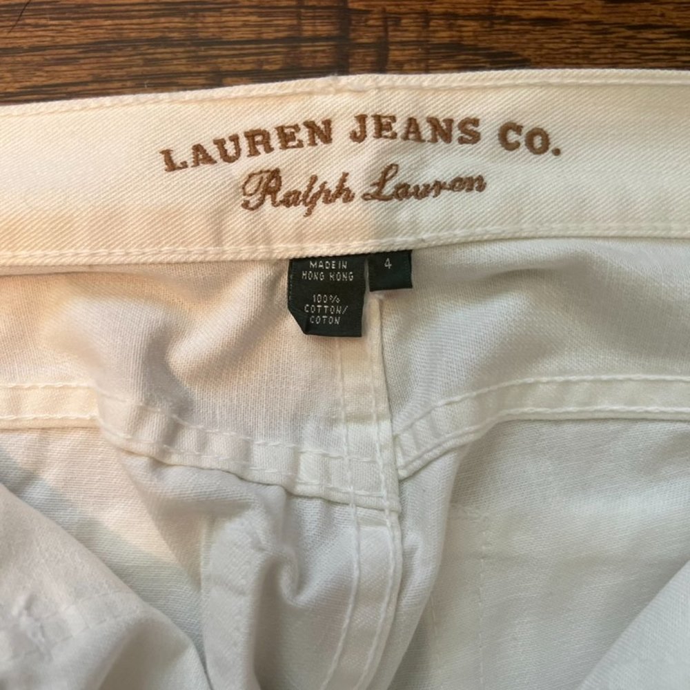 Ralph Lauren, white jeans size 4